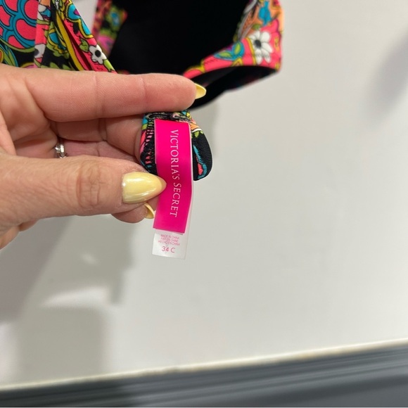 Victoria Secret Colorful Paisley Bikini Top - Picture 7 of 7